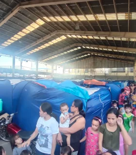 JOLM Helps Homeless Families In Caingin, Sta. Rosa Laguna